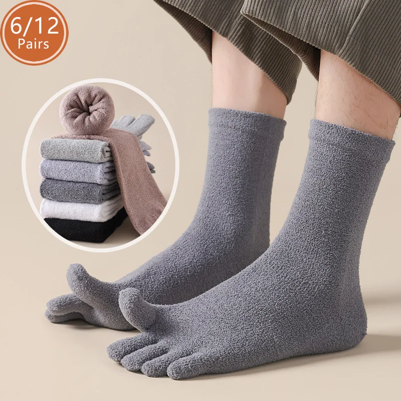 6/12 Pairs Thick Thermal Split - огляд і ціна Toe Sock Split