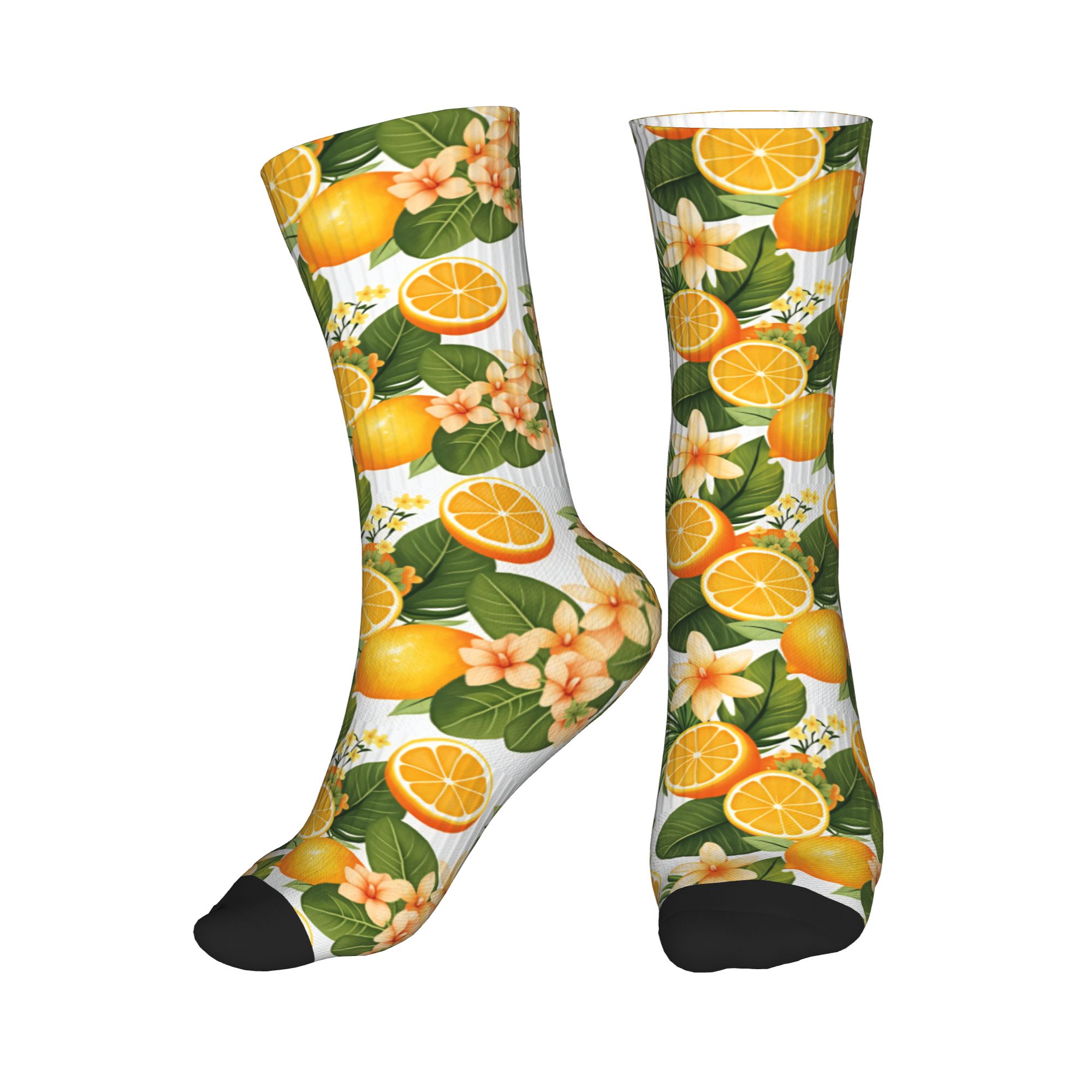 Funny Men's Tropical Orange Le - огляд і ціна Dress Sock Men