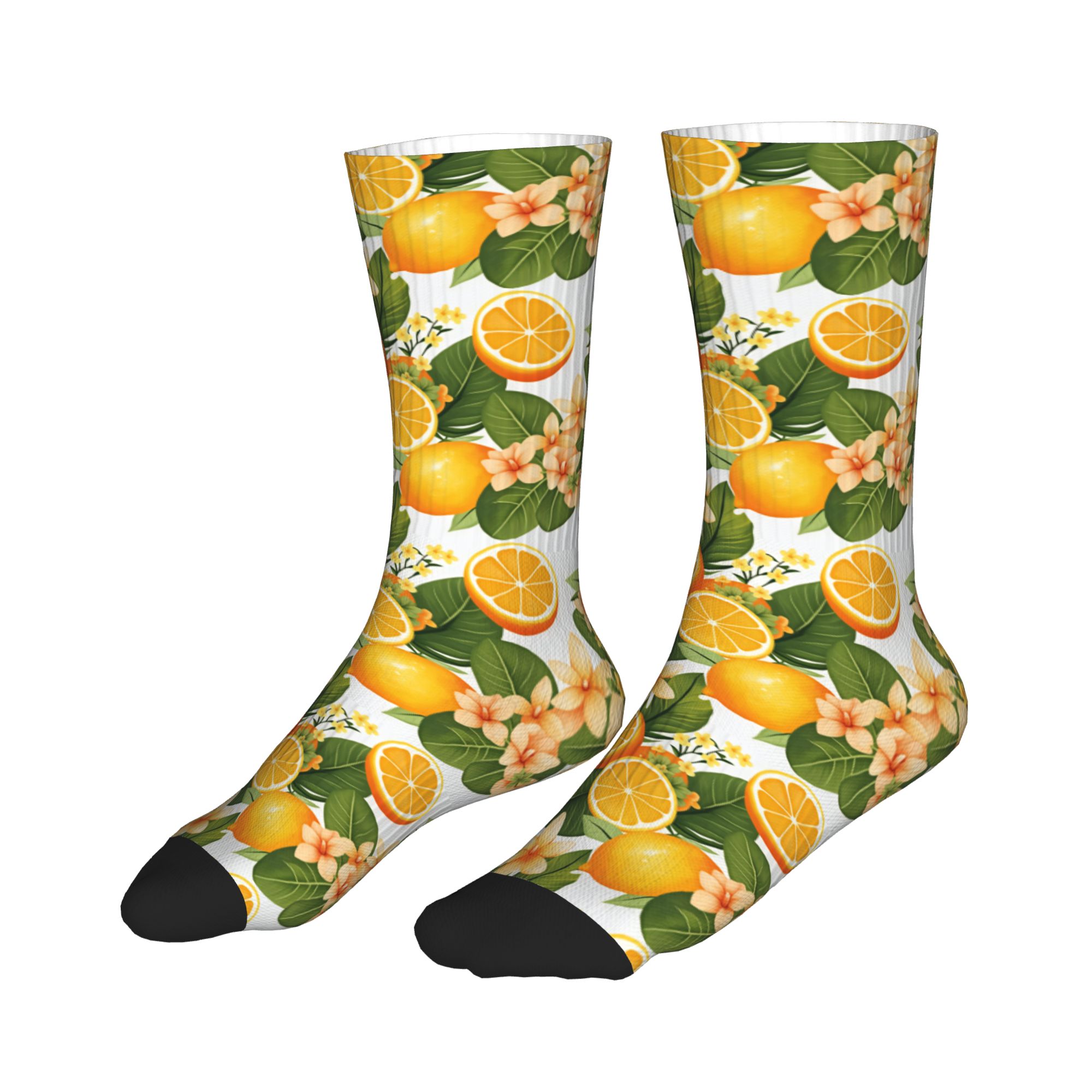 Funny Men's Tropical Orange Le - огляд і ціна Dress Sock Men